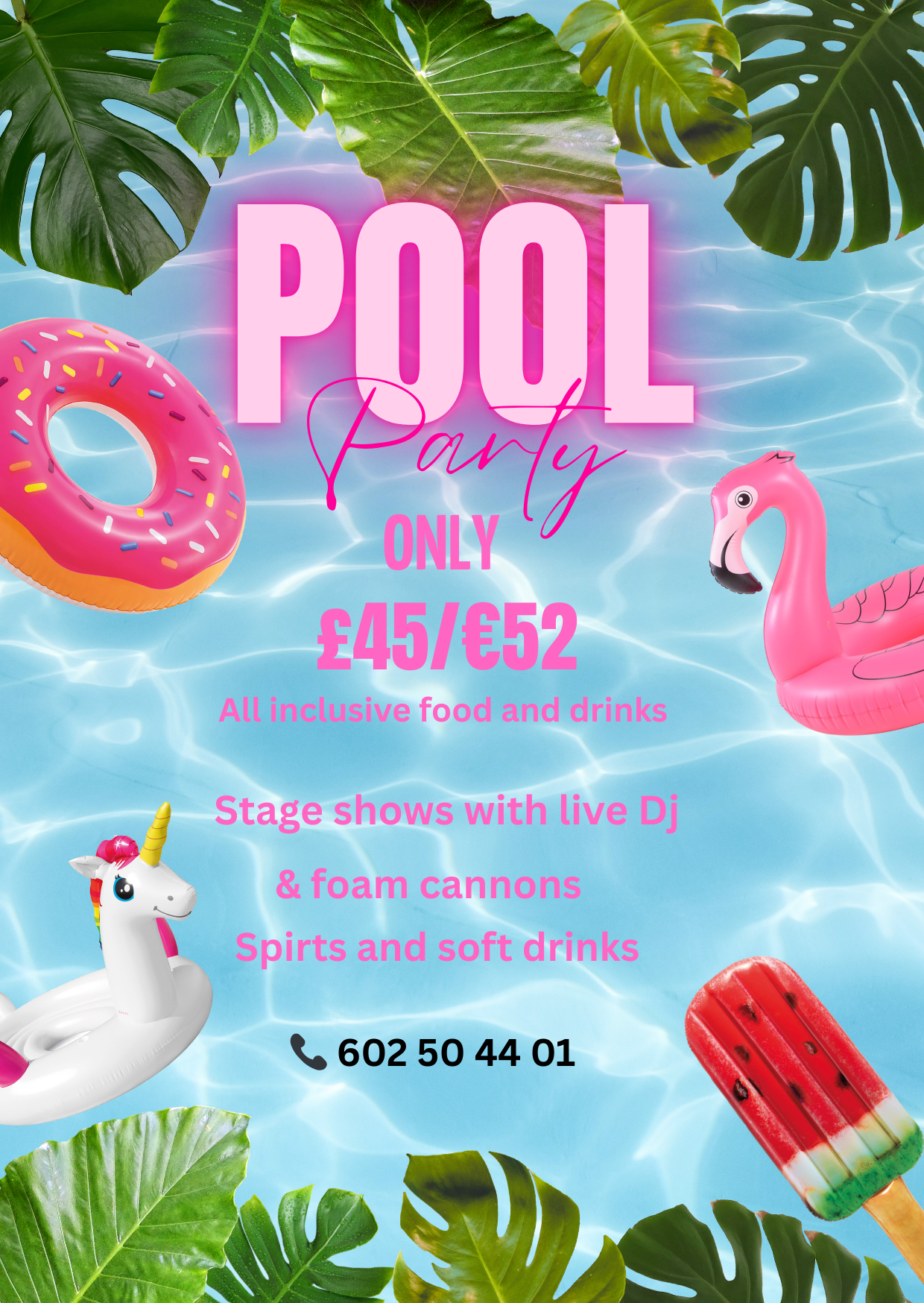 All inclusive pool party